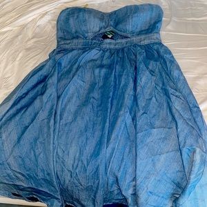 Blue denim dress
